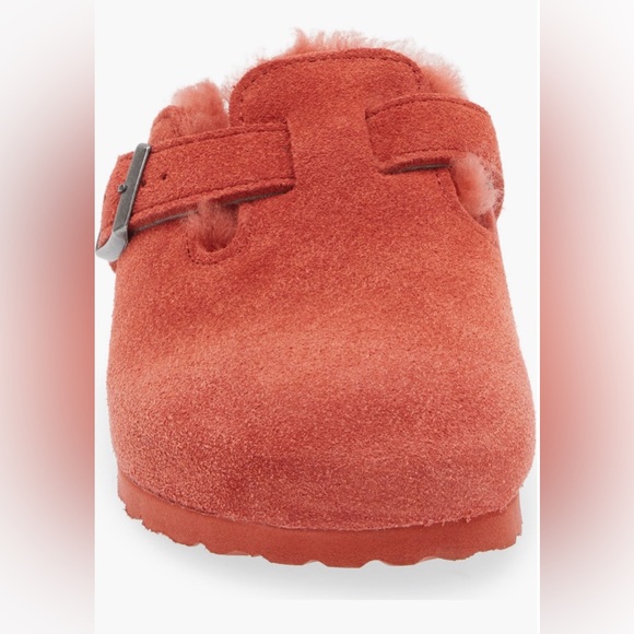 Birkenstock Boston Shearling Lined Clog (Women) - Sienna Red - 38 EU / 7-7.5US - Picture 2 of 9